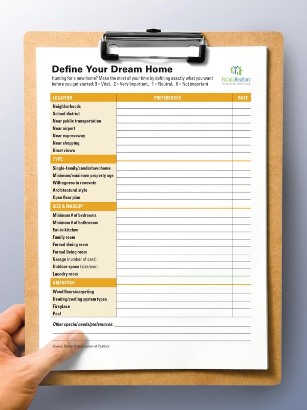 Define your Dream Home with this Checklist [DOWNLOAD LINK] - Jason Taub